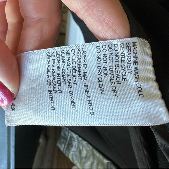 Blanc Noir Black Moto Blazer with Hood - Picture 3 of 4